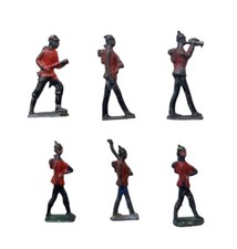 *HH* Lotto 6 Soldatini Antichi Metallo Piombo Ferro Soldatino Lead Soldier 