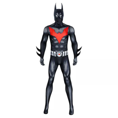 Comic Batman Beyond Cosplay Men Jumpsuit Costumes Bodysuit Mask Helmet Halloween