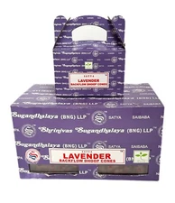 Satya Lavender Backflow Waterfall Incense Cones - Free Shipping!