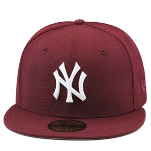 maroon yankees hat