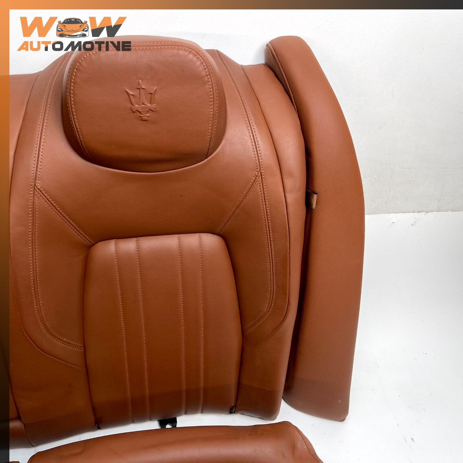 14-17 MASERATI GHIBLI REAR SECOND 2nd ROW SEAT ASSEMBLY BROWN OEM