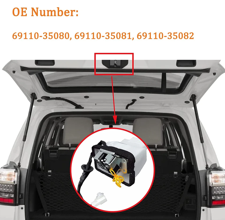 Conjunto de cerradura para Toyota 4Runner 2010-2022 69110-35110 69110-35082, 69110-35081 Foto 3 de 3