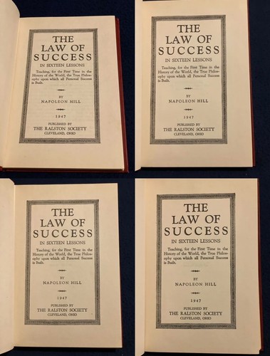 The Law Of Success 1947 3rd Edition Volumes 1-8 Napoleon Hill - Picture 5 of 24