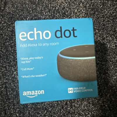 Amazon Echo Dot 3rd Generation Smart Speaker with Alexa Voice Control Charcoal