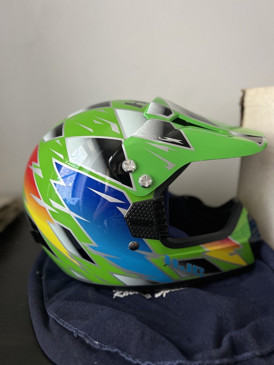 green hjc motocross helmets V31 Open Face Motorcycle HJC CS-MX Motocross Helmet Medium