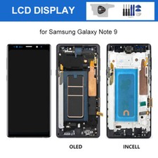 For Samsung Galaxy Note9 N960 OLED LCD Touch Screen Digitizer Display  Frame