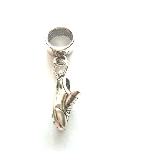 Sterling Silver Track Shoe Charm Running gift run jogger solid 925 athletics - Picture 4 of 4