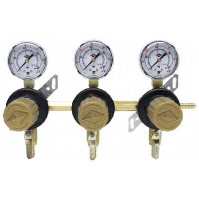 Secondary Regulator 3 Way In Line Beer Keg Homebrew Dual Kegerator Carbonation
