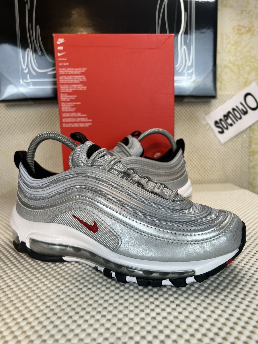 Nike Air Max 97 QS (GS) Silver Bullet 918890-001 Size 5.5Y