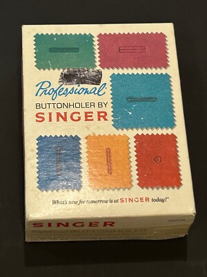 Singer Professional Buttonholer Slant-Needle Zig-Zag Machine 20 templates 381116