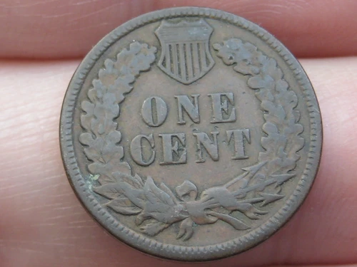 1891 Indian Head Cent Penny- VG/Fine Details, Chocolate Brown