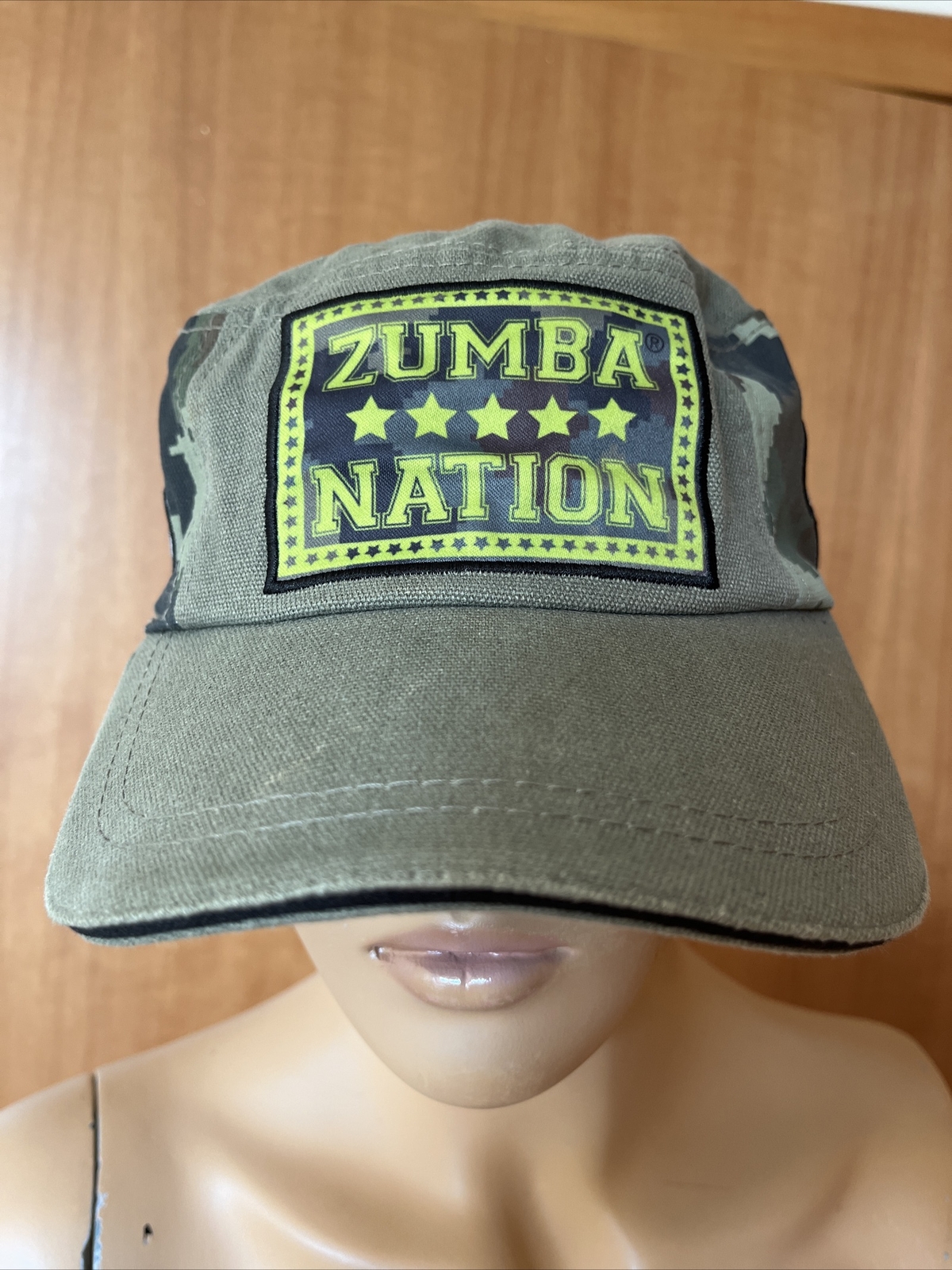 ZUMBA NATION Patched Up Military Hat Cap one size Suberb condition eBay
