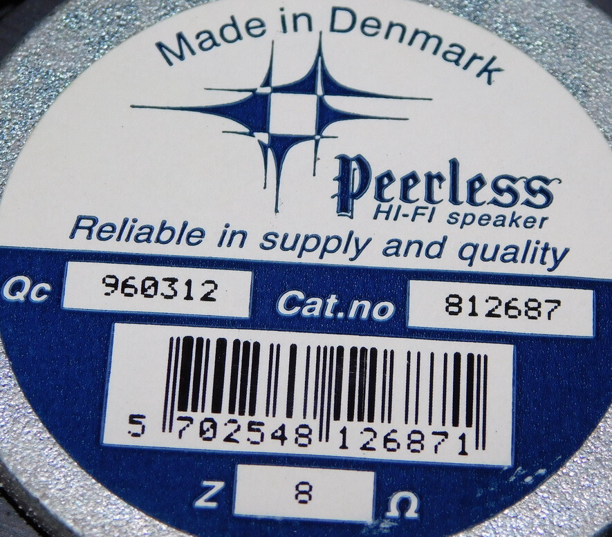 Peerless 812687 silk dome tweeter DT-105-H / hi-fidelity / Made in