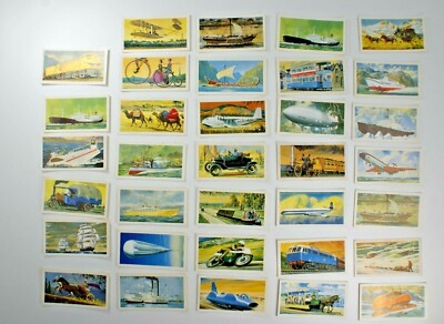 Brooke Bond 1960's Tea Cards Transport Through The Ages - 34 Cards