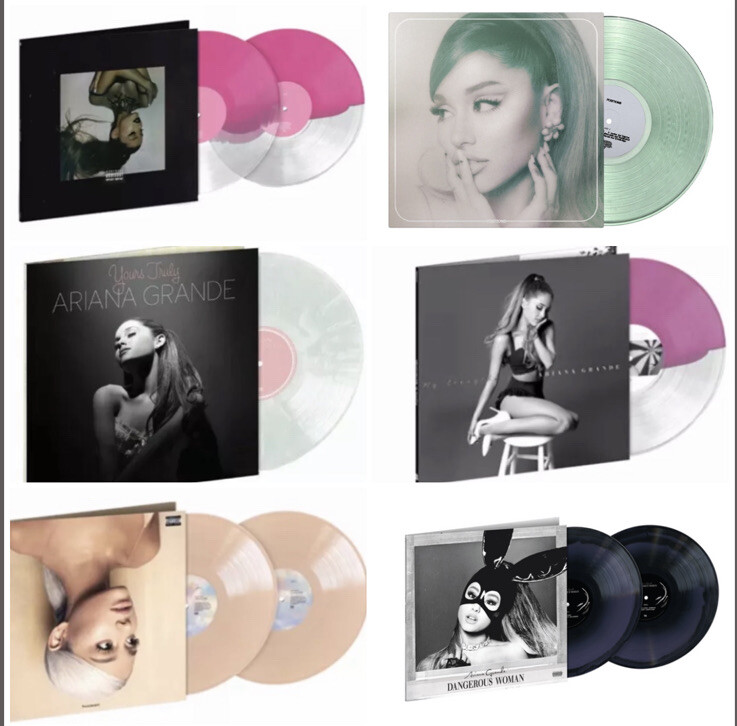 Ariana Grande ￼Complete Colored vinyl Collection Set Of (6 