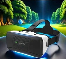 Smart Virtual Reality Headset with Adjustable Lens for 4.7"-6.53" Phones