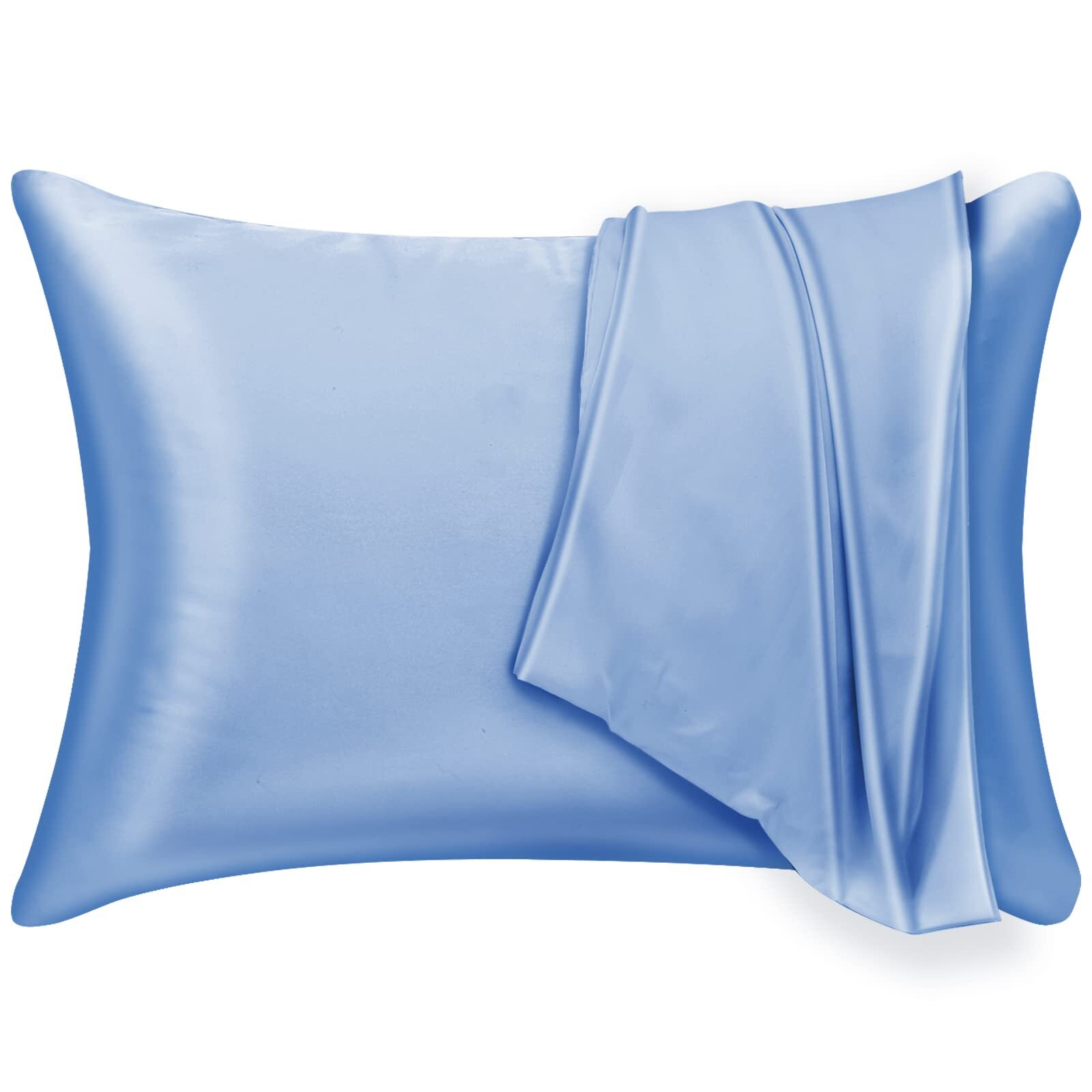 Mulberry Silk Pillowcase 2 Pack for Hair and Skinwith Hidden Zipper.Both Side...-image