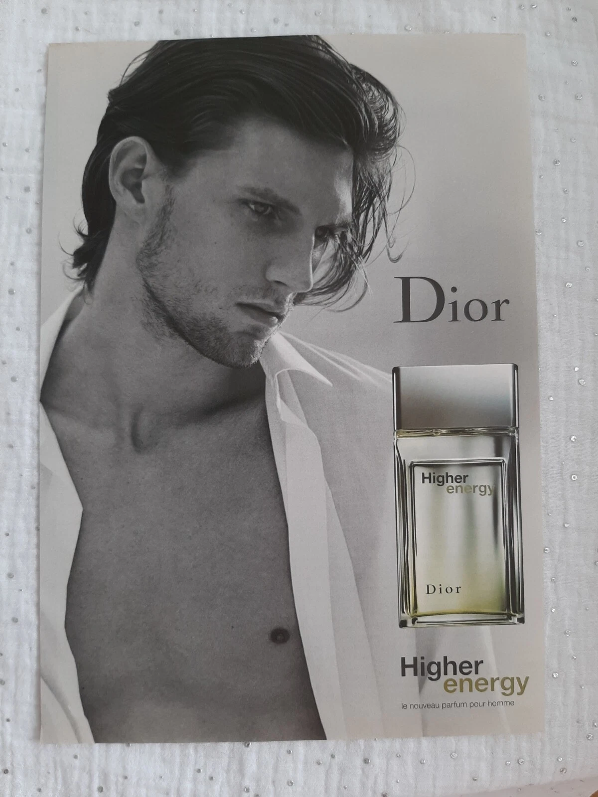 Publicité papier Parfum. Perfume Ad C. Dior Higher Energy de 2003