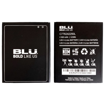 BLU Studio G Plus HD S030Q Unlocked GSM  OEM Battery C776242250L 2500mAh