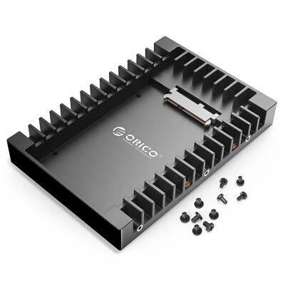 2.5 SSD SATA to 3.5 Hard Drive Adapter Internal Drive Bay Converter Mounting ...
