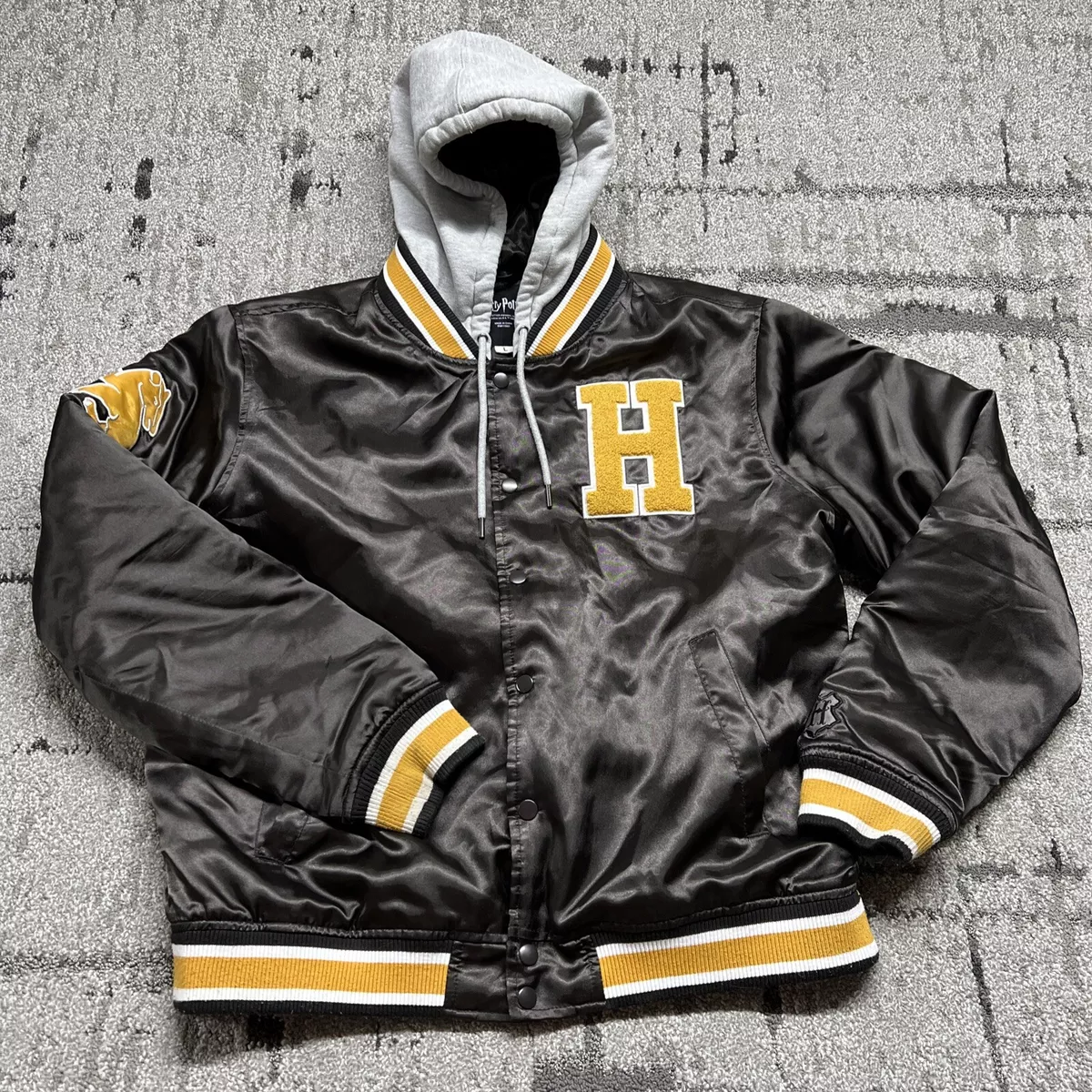 Hufflepuff letterman cheap jacket