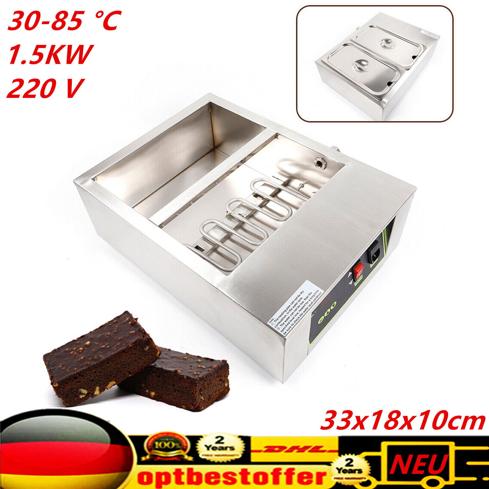 Schokoladenschmelzer Elektrischer Warmer Pot Schokolade Schmelzgerät Schmelztopf