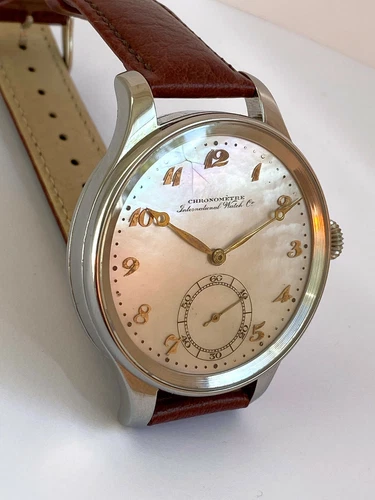 Excelent IWC Schaffhausen Portuguese MOP Marriage 47 mm All Steel Limited Watch