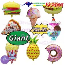 80cm Giant Pineapple Donut Ice-cream Birthday Party Foil Helium Balloons Deco
