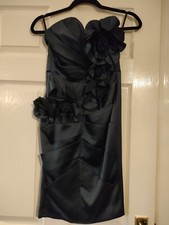 LIPSY VIP NAVY BLUE CORSAGE BUSTIER DRESS. SIZE 8. NEW. RRP £110