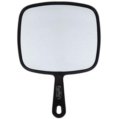 Extra Large Hand Mirror with Handle, 9'' W X 12'' L, Multi-Purpose Handheld Mirror