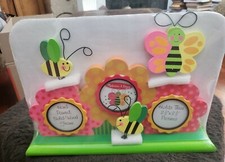 Melissa and Doug Hand Painted Solid Wood Garden/Butterfly Photo Frame