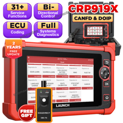 LAUNCH CRP919X OBD2 Bidirectional Full System Diagnostic Scanner Key Programming