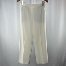 Tibi Straight Leg Trouser Pants in Off White Size 6