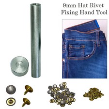 Jeans Bottoni Cappello Rivetti