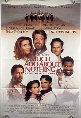 MUCH ADO ABOUT NOTHING Movie Poster (VF+) 1SH DS '93 27x40 Shakespeare 25903