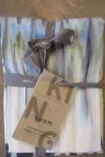 1 West Elm Sateen Bohemian Border King sham nightshade New w tags