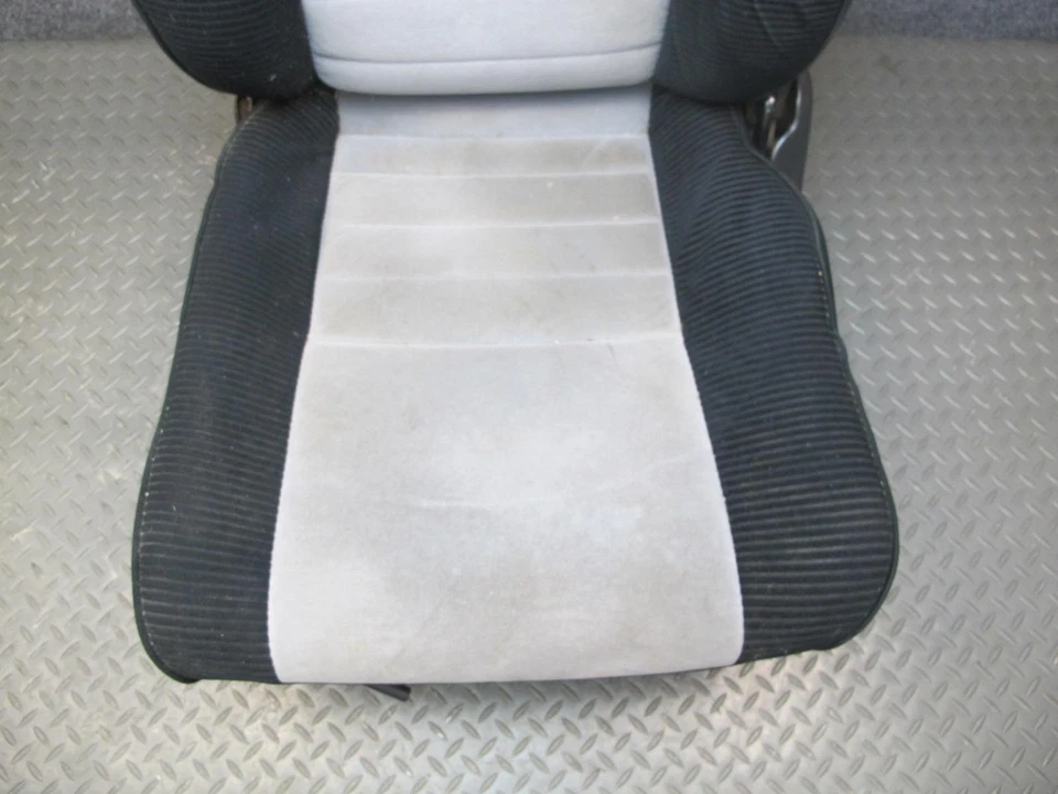 85-89 TOYOTA MR2 AW15 SET OF 2 FRONT LEFT & RIGHT VELOUR SEAT BLACK GRAY OEM - Изображение 4 из 4