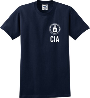 CIA Central Intelligence Agency Left Chest Unisex T-Shirt (S-5X)