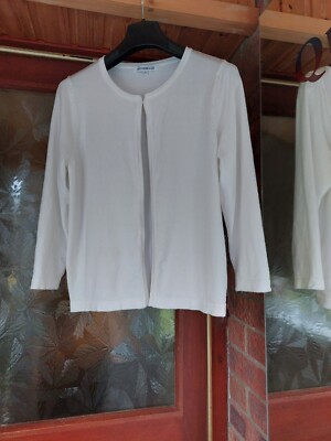 REDUZIERT Gr.S Top Qualität teure schöne off white Strickjacke mit 3/4 Arm