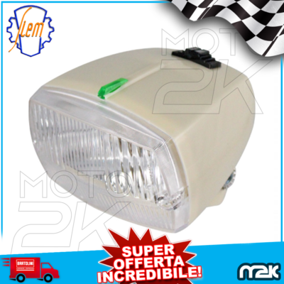 Fanale Anteriore Per Piaggio Ciao Special - Colore Avorio, Ricambio Originale SIEM
