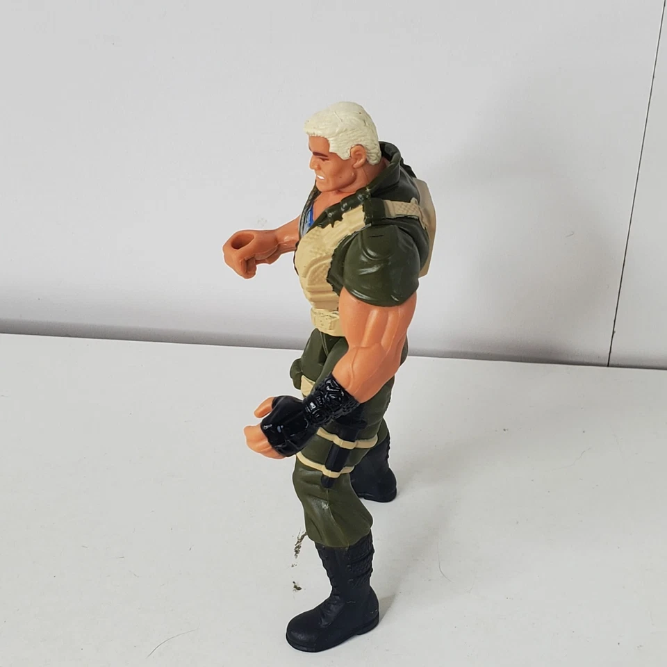 Teniente Stone V1 GI Joe Extreme 1995 Figura de Acción Kenner Completa Lanzador de Misiles Foto 4 de 4