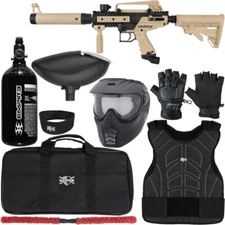 Tippmann Cronus Tactical Level 2 Protector Paintball Gun Kit - Sml/Med - Tan
