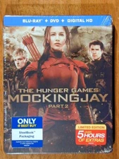 THE HUNGER GAMES : MOCKINGJAY PART 2 2016 BLU RAY/DVD/DIGI STEELBOOK BRAND NEW S
