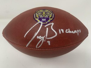 lsu autographed football