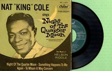 NAT KING COLE / Night Quarter Moon / CAPITOL EAP 3-1211 Pres Spain 1960 EP VG