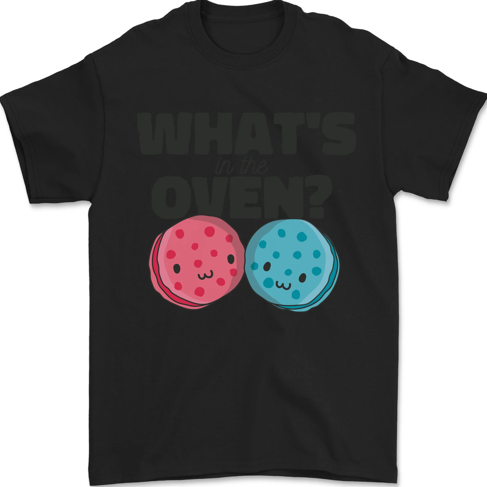 What's in the Oven Gender Reveal New Baby Pregnancy Mens T-Shirt 100% Cotton