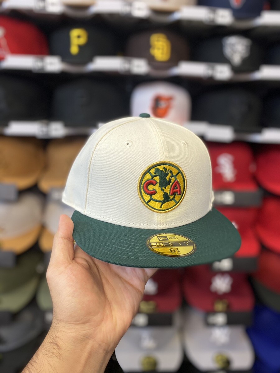 New Era Club America Chrome White/Green 59fifty Fitted Hat