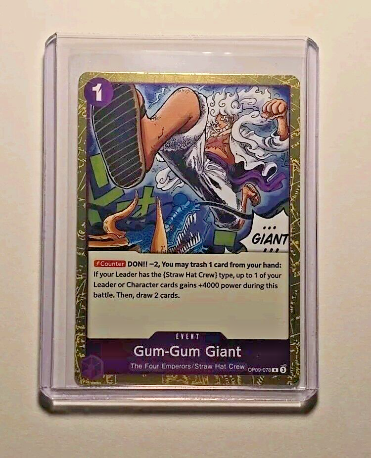 One Piece Emperors In The New World Gum-Gum Giant OP09-078 R Foil