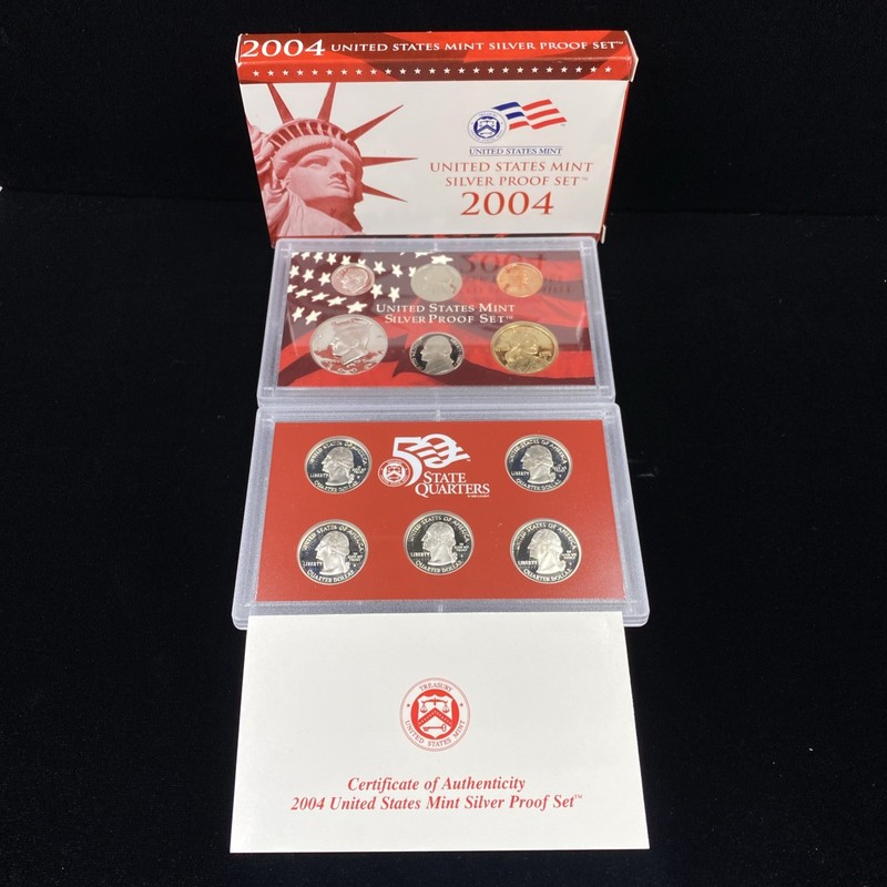 2004-S United States Mint Silver Proof Set 10 Coin Proof Set OGP/COA