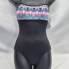 New Womens Motionwear Dance Gymnastics Leotard Petite Adult Black Pink NWT